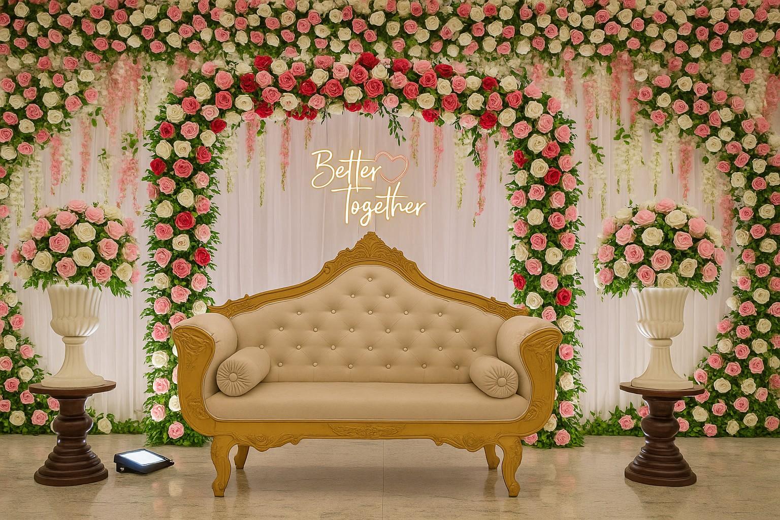 Wedding decoration by Happy Balloons
